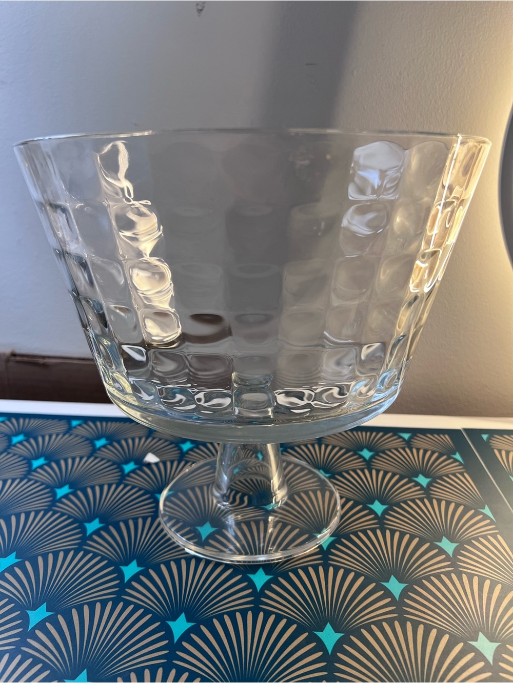 Clear Glass Pedestal Dessert Bowl - Single Piece - Picture 7 of 7